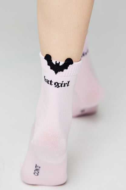Cotton Socks Conte Classic 245 - Picot "Batgirl" - DestGlow