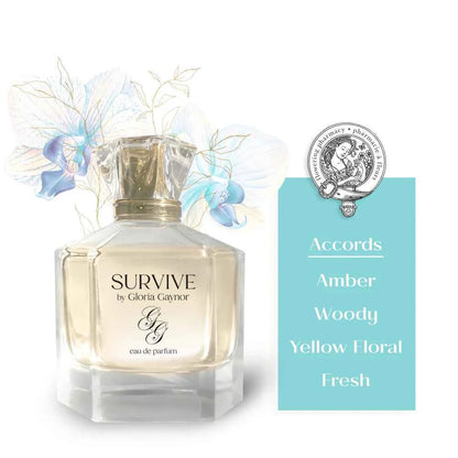SURVIVE eau de parfum by Gloria Gaynor and Flowering Pharmacy