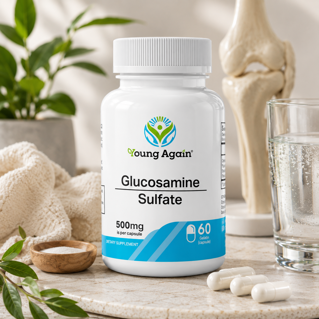 Glucosamine (Sulfate) - Best for Arthritis And Inflammation by Young Again