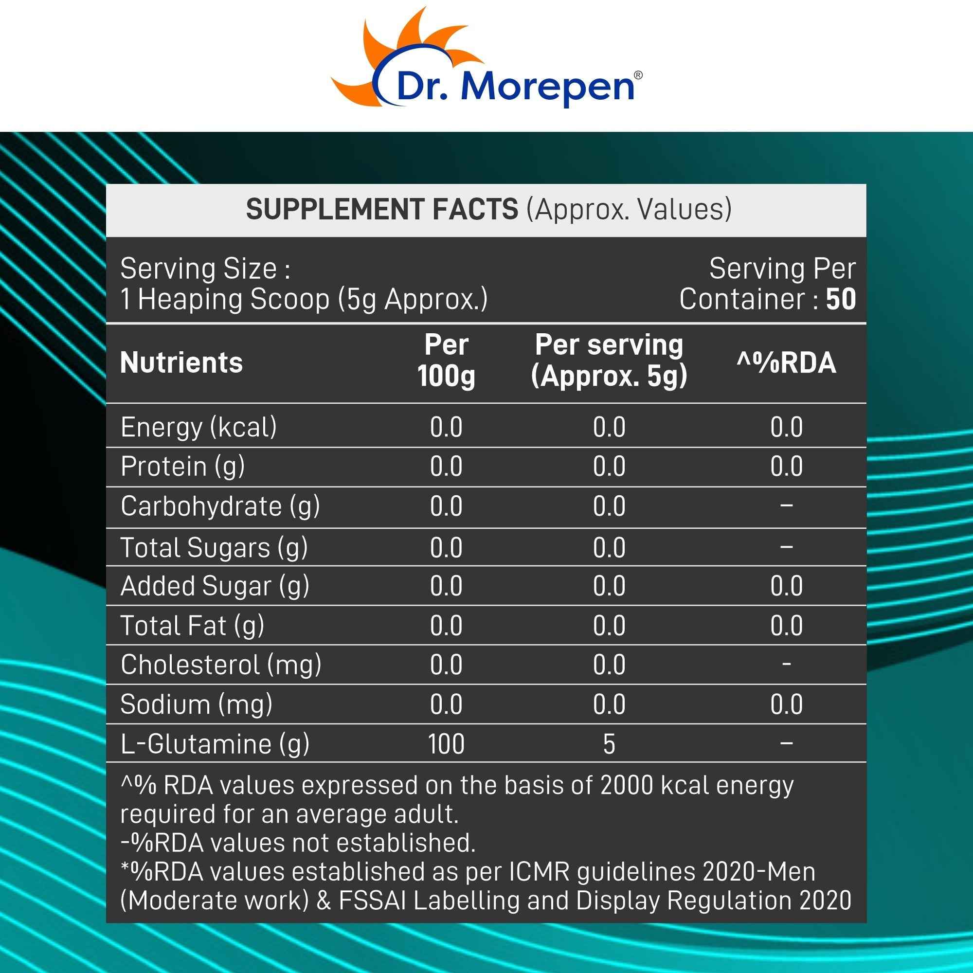 Dr Morpen Dr.Morepen L-Glutamine