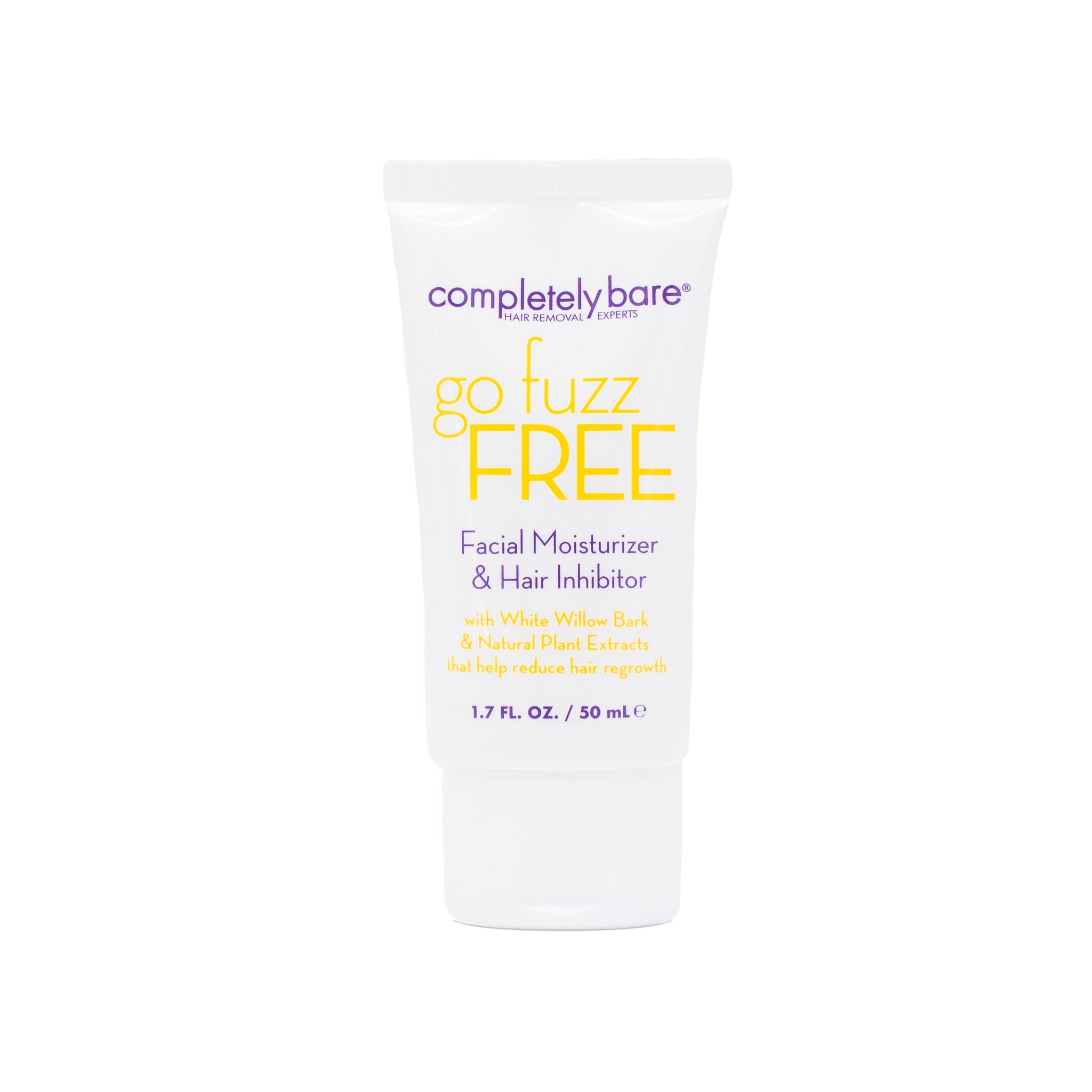 Completely Bare Go Fuzz Free Facial Moisturizer &amp; Hair Inhibitor 1.7oz - New