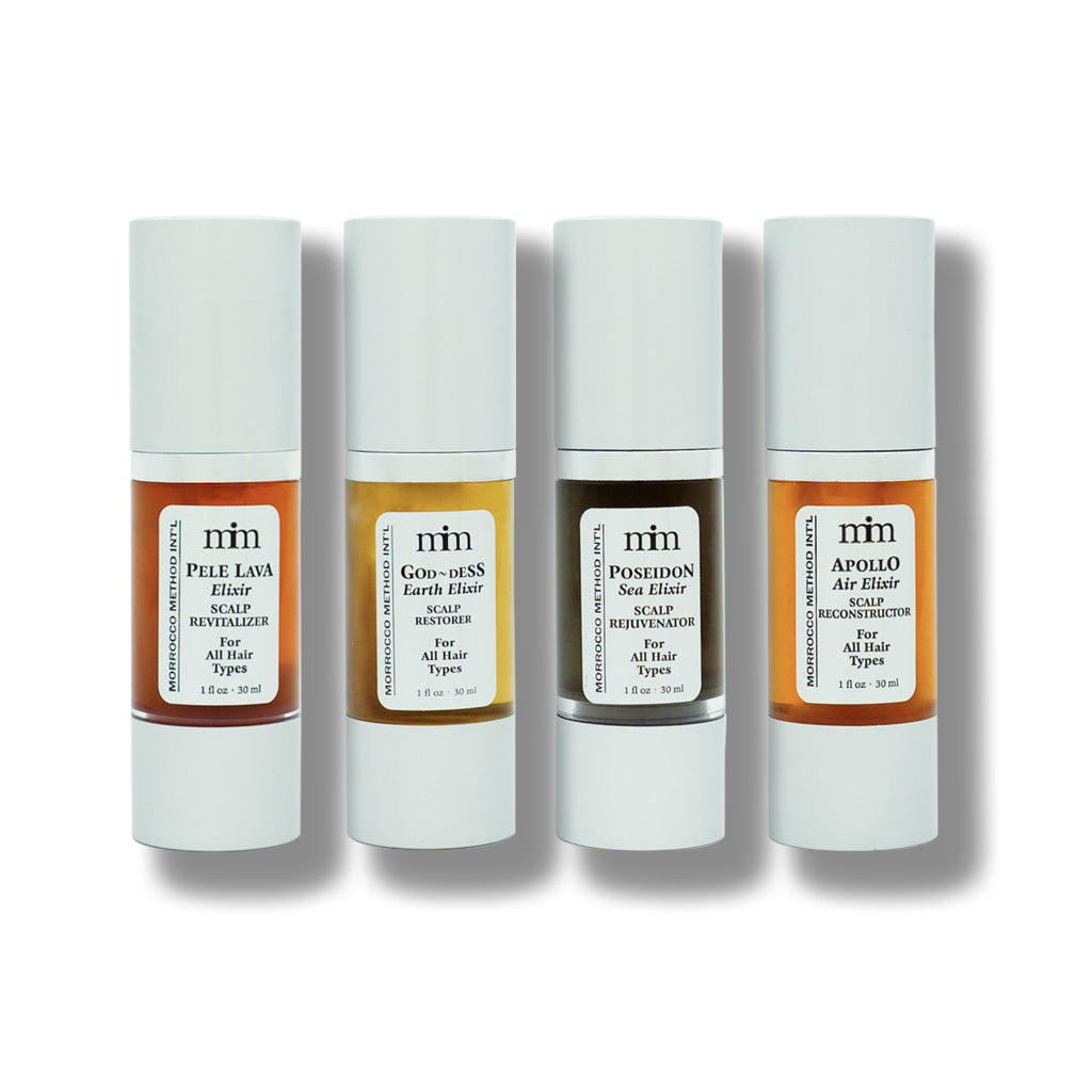 God/Goddess Hair Restoring Elixir Set (4) by Morrocco Method International