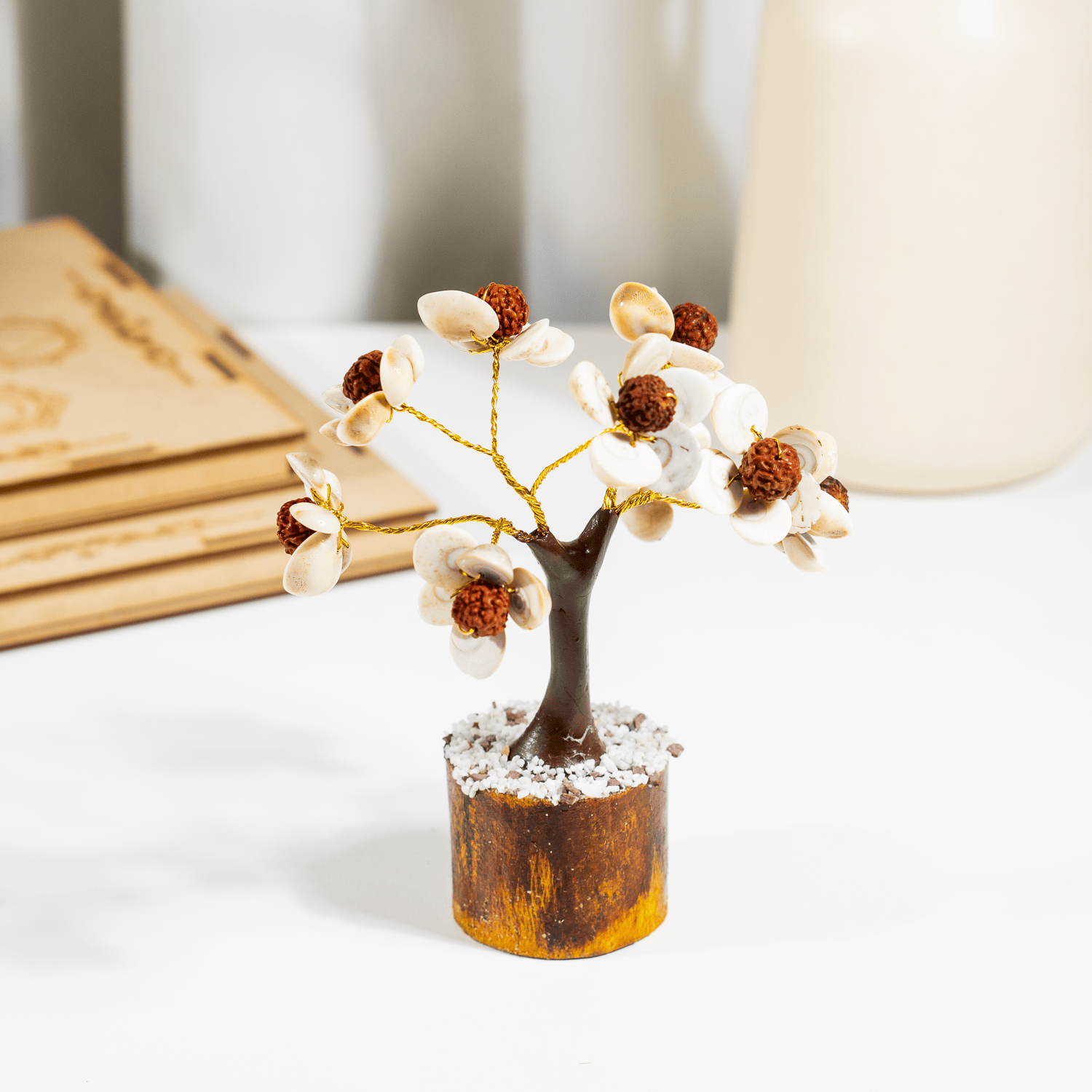 54Beads Gomati Chakra With Rudraksha Tree|Gomati Chakra Tree  DestGlow