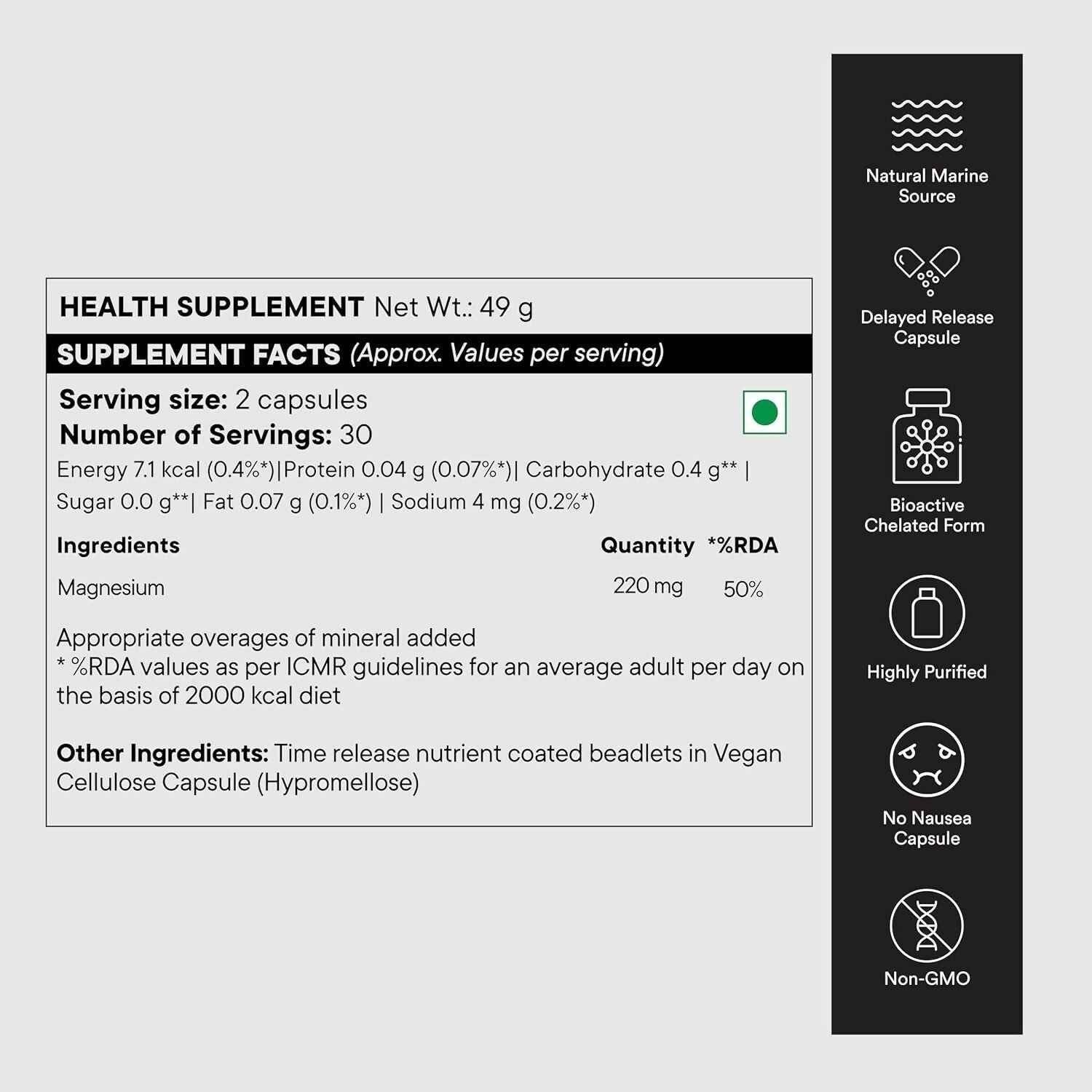 Wellbeing Nutrition Slow Triple Magnesium Complex Capsules