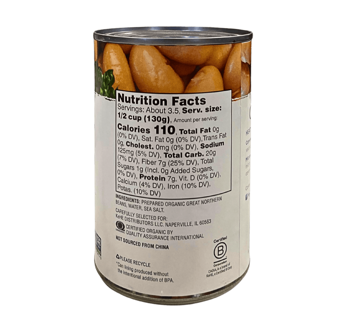 Great Northern Beans, Organic, Cadia by Country Life Natural Foods