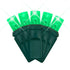 LED Mini Lights 5MM Green Twinkle Green Wire 6" Spacing