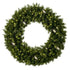 Undecorated Christmas Wreath with Warm White Lights