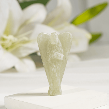 Green Aventurine Crystal Angel Pocket Guardian  DestGlow