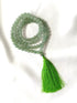 Green Aventurine Gemstone Mala, 108 Prayer Bead Mala.  DestGlow