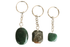 Green Jade Key Chain, Gemstone Keychain Crystal Key Ring (wisdom and balance)  DestGlow