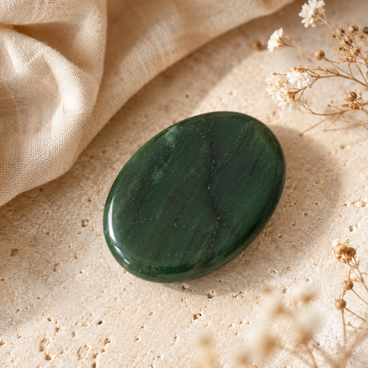 Green Jade Pocket Stones (wisdom and balance)  DestGlow