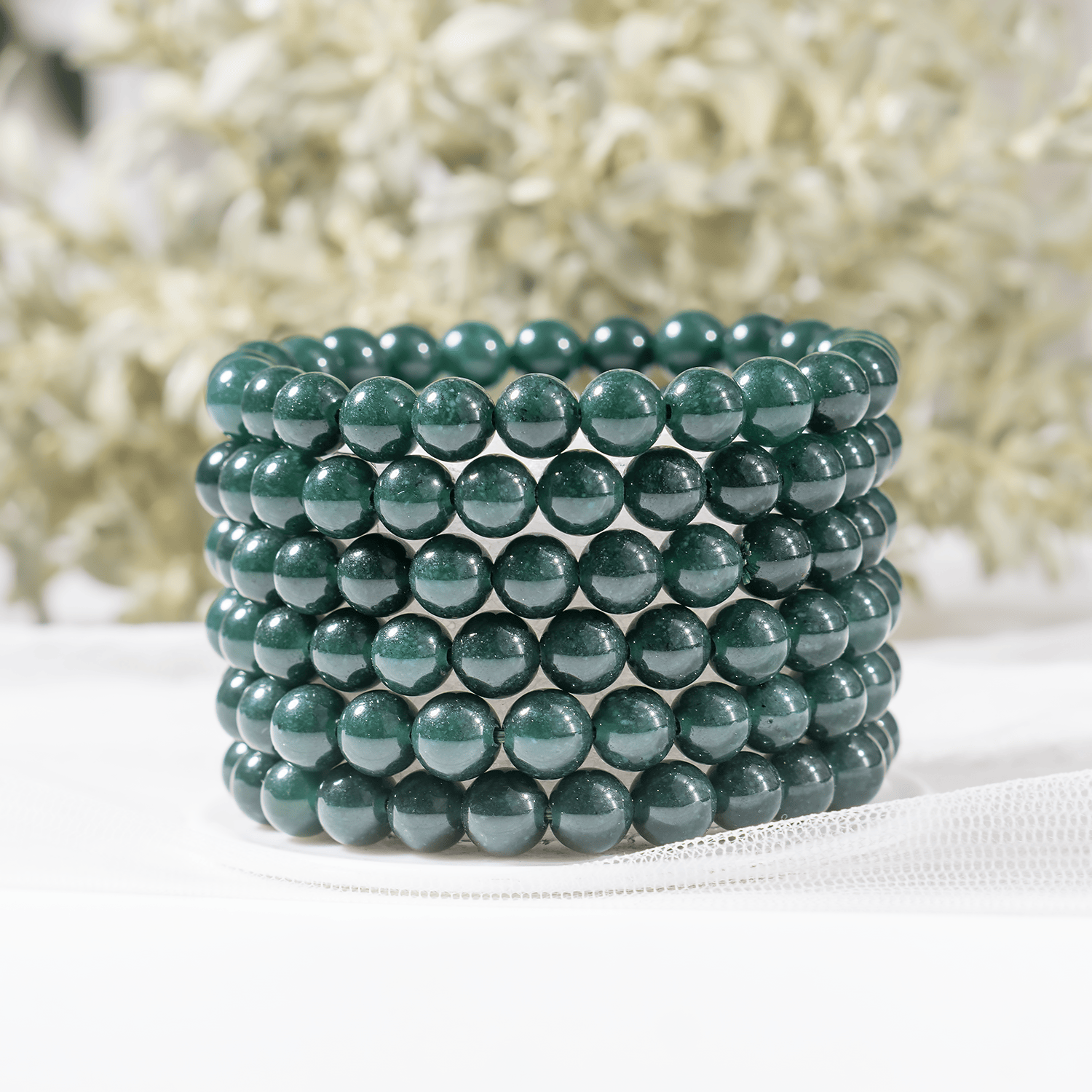 Green Jade Bracelet (Wisdom, Balance)  DestGlow