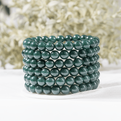 Green Jade Bracelet (Wisdom, Balance)  DestGlow