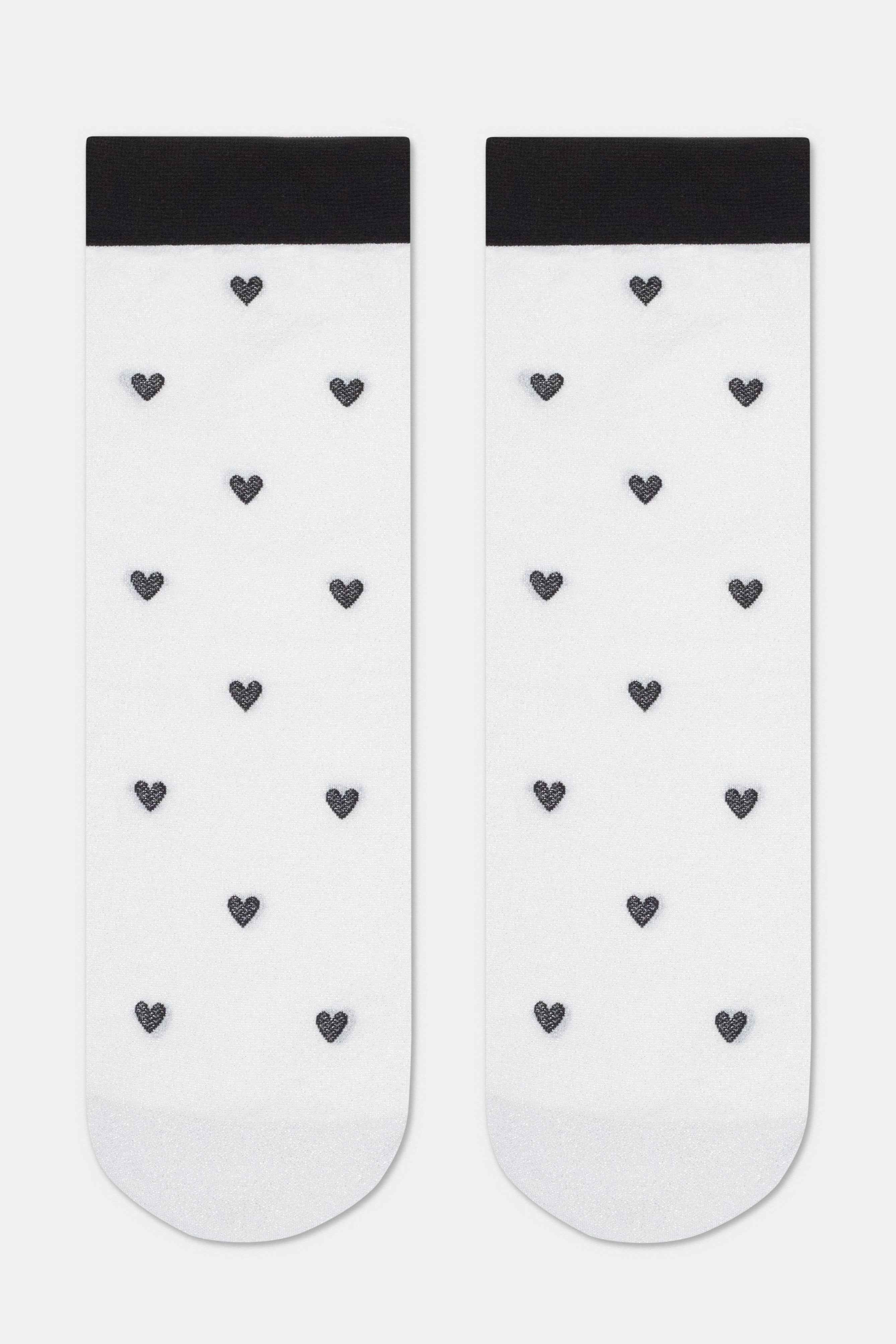 Shimmering Socks Conte Fantasy - "Hearts" Designs