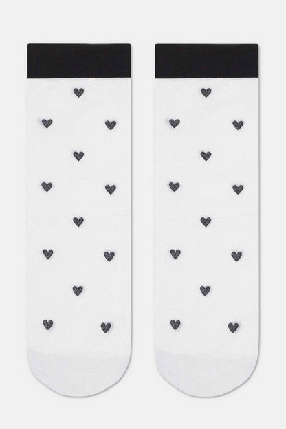 Shimmering Socks Conte Fantasy - "Hearts" Designs