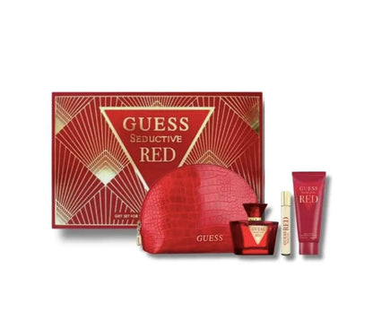 Guess Seductive Red 4pc Gift Set Eau de Toilette Spray by perfumesandrea