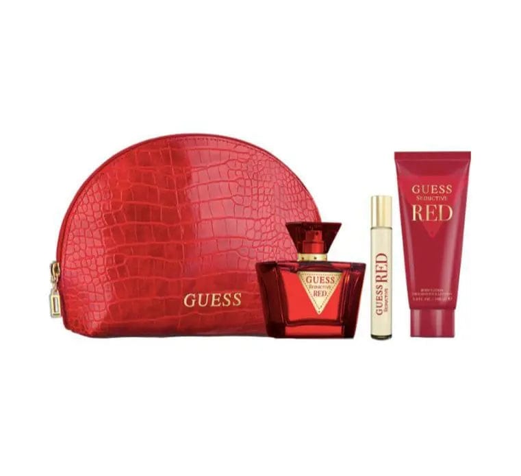 Guess Seductive Red 4pc Gift Set Eau de Toilette Spray by perfumesandrea