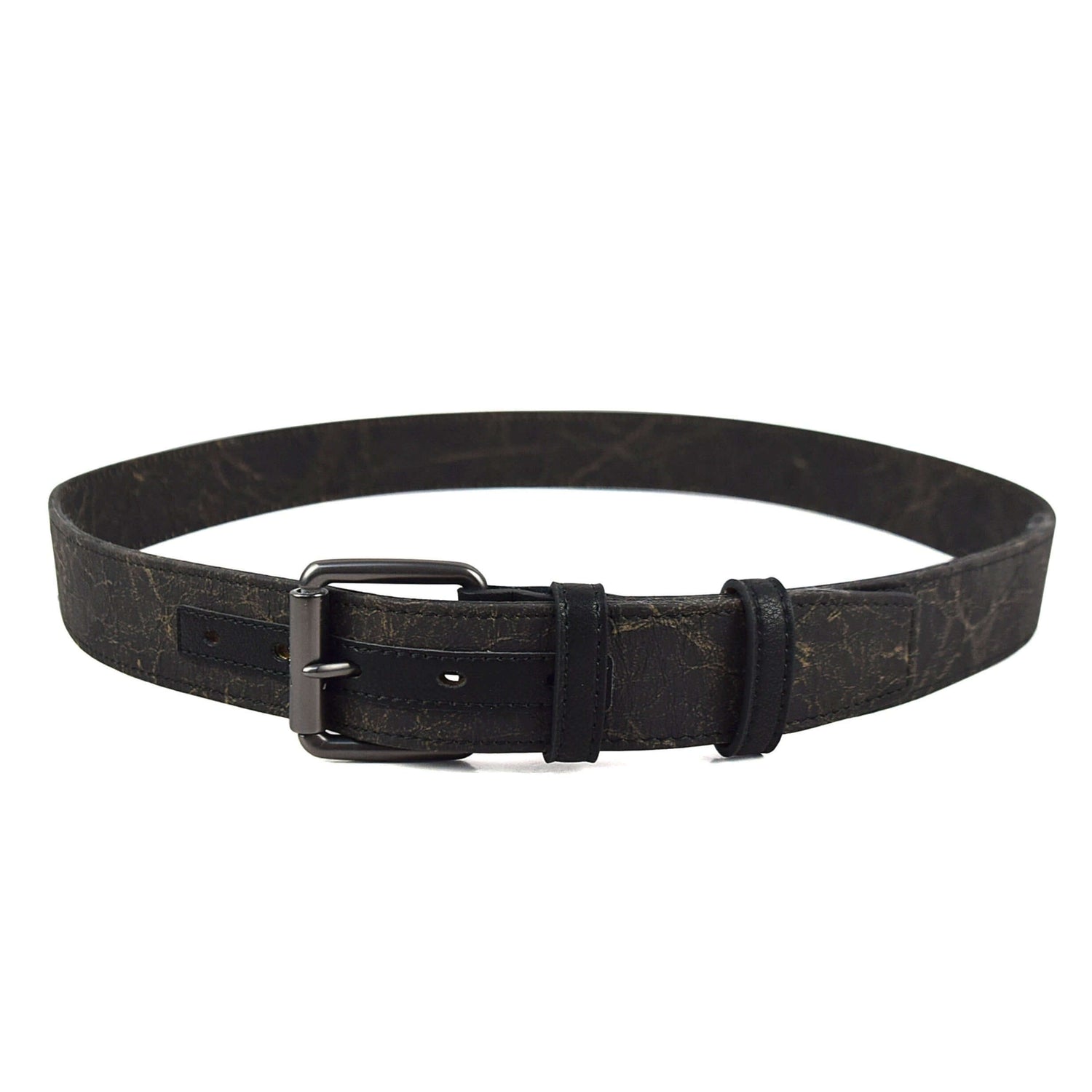Gunmetal Roller Italian Kraft Paper Vegan Belt (Only size 36 brown) by Doshi FCSA