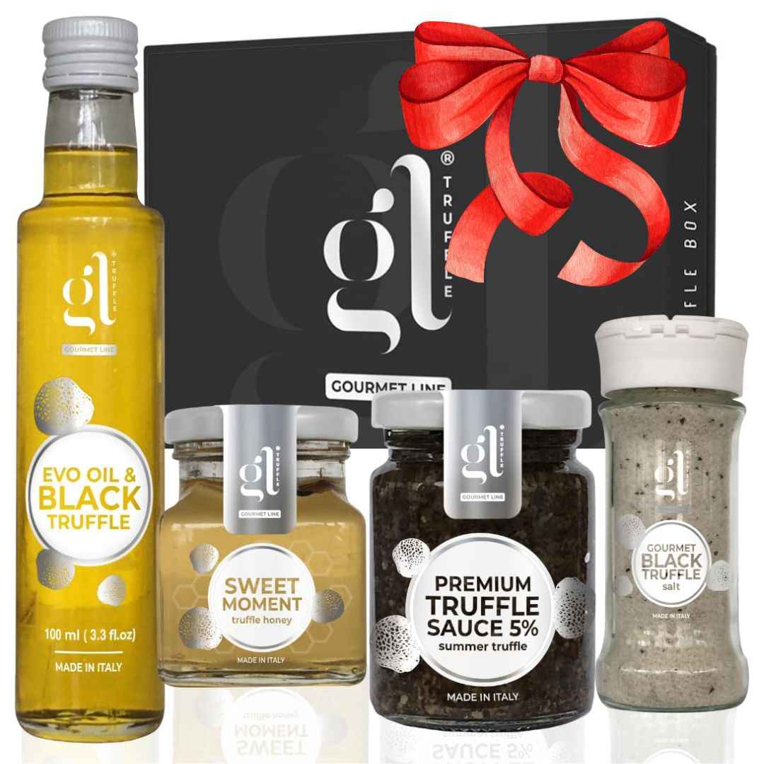 GL Truffle Gourmet, Truffle Box "Selection" With Recipes Book Gift Set