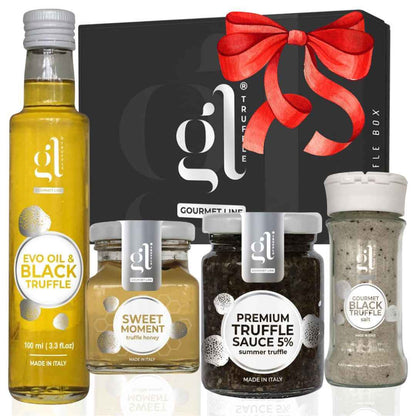 GL Truffle Gourmet, Truffle Box "Selection" With Recipes Book Gift Set