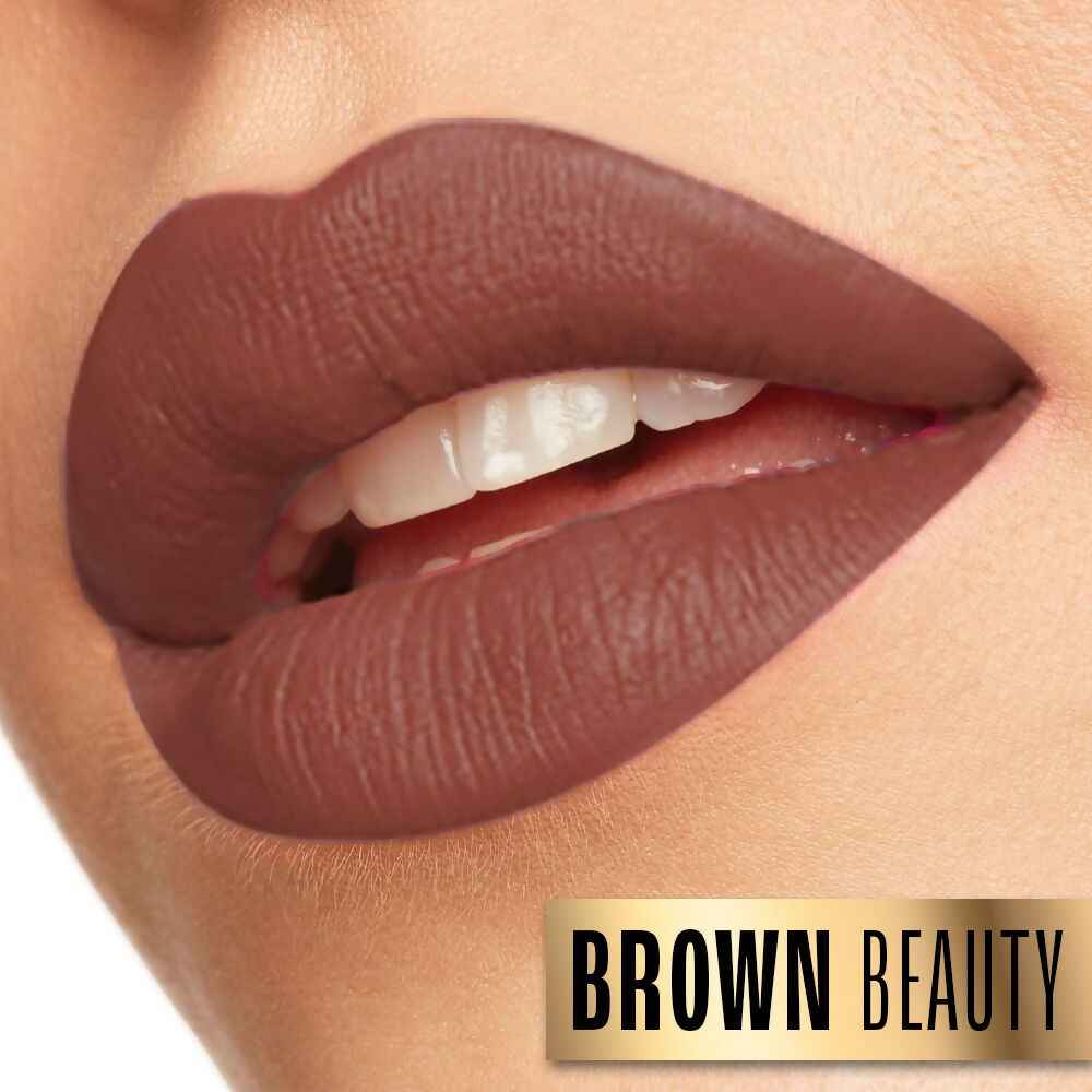 Lakme Absolute Beyond Matte Lipstick - 301 Brown Beauty
