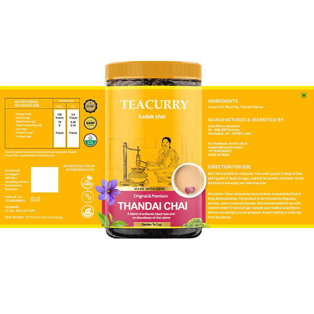 Teacurry Thandai Chai Powder
