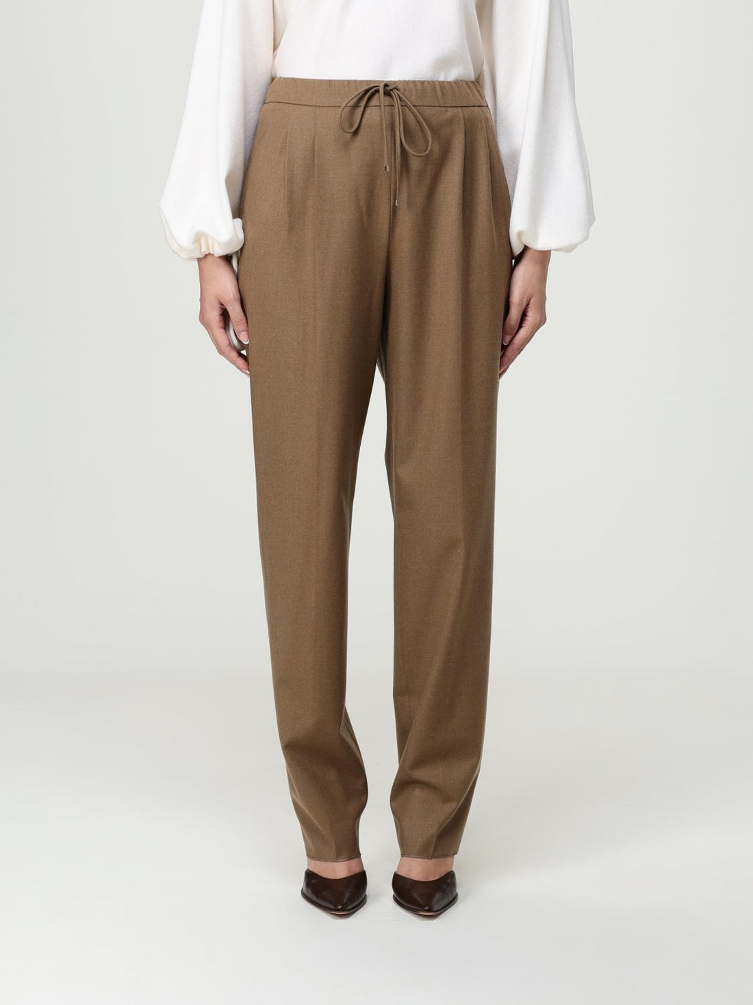 Max Mara Pants Woman Brown by Luosophy