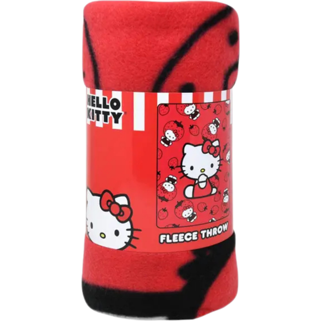 Hello Kitty Fleece Throw Blanket (45″×60″) by Farmacias Savia
