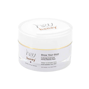 HEY HONEY Show Your Glow Colloidal Gold Honey Beauty Mask 1.7oz - New