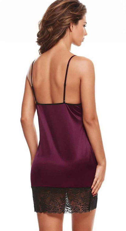 Simply Sexy Satin and Lace Chemise