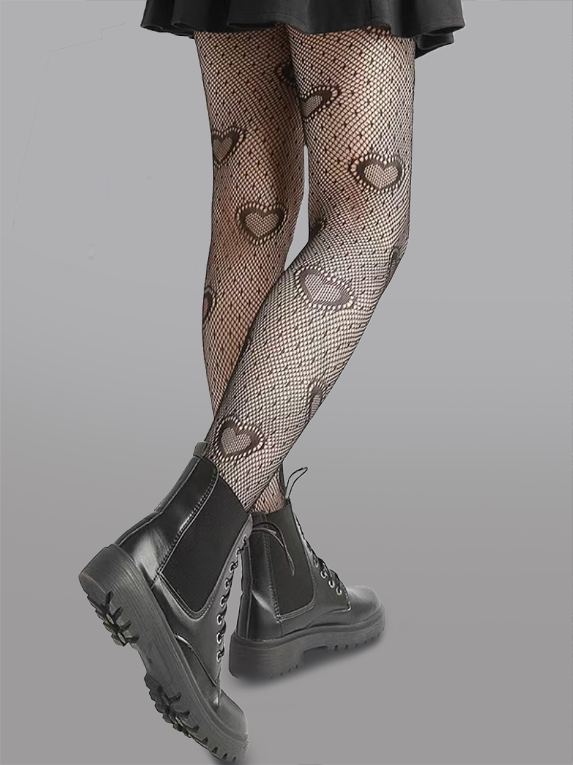 Heart Polka Dot Tights - DestGlow