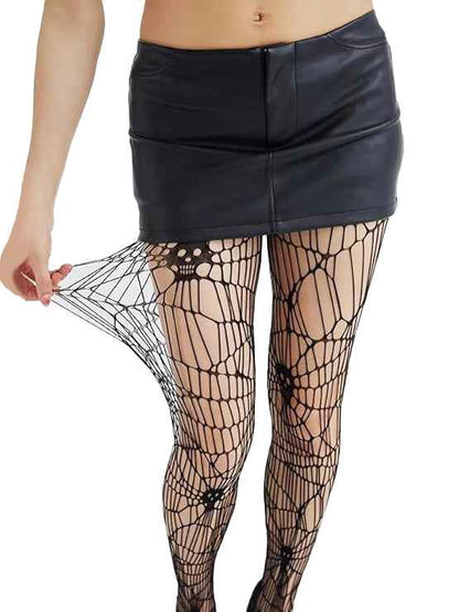 Artistic Skull Fishnet Tights