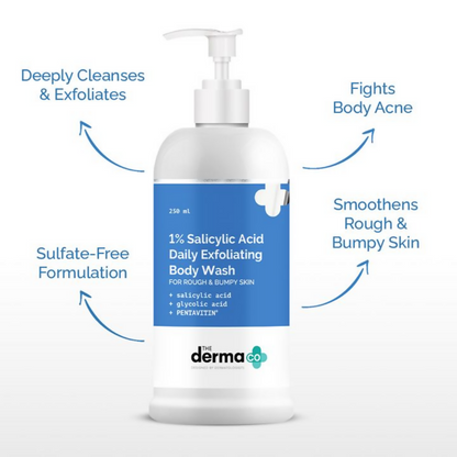 The Derma Co 1% Salicylic Acid Daily Exfoliating Body Wash