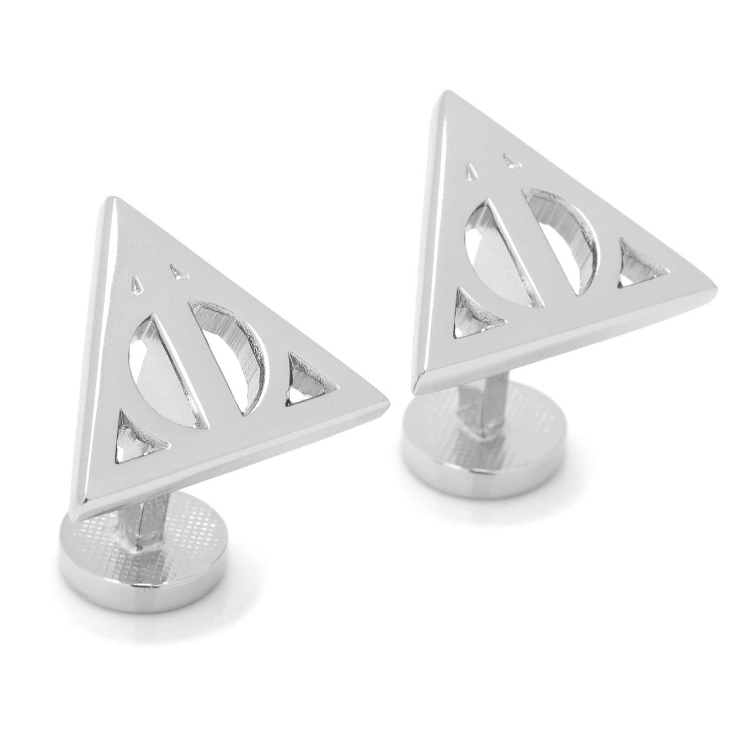 Harry Potter Silver Deathly Hallows Cufflinks by Cufflinks.com