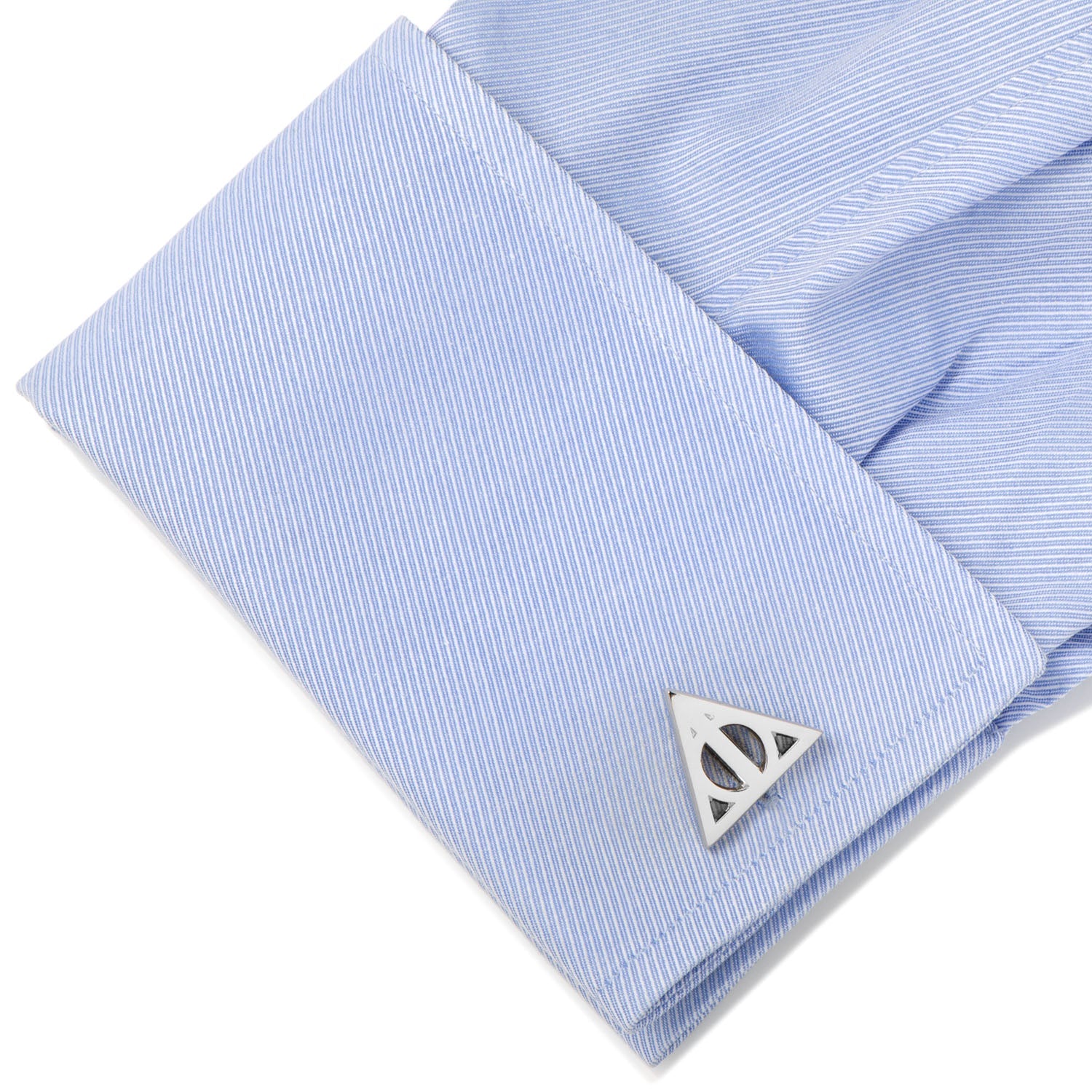 Harry Potter Silver Deathly Hallows Cufflinks by Cufflinks.com