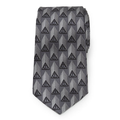 Harry Potter Deathly Hallows Gray Necktie Gift Set by Cufflinks.com