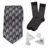 Harry Potter Deathly Hallows Gray Necktie Gift Set by Cufflinks.com