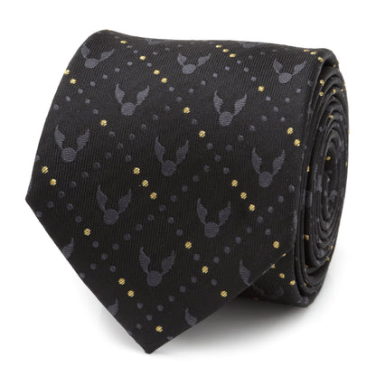 Harry Potter Golden Snitch Black Silk Men&