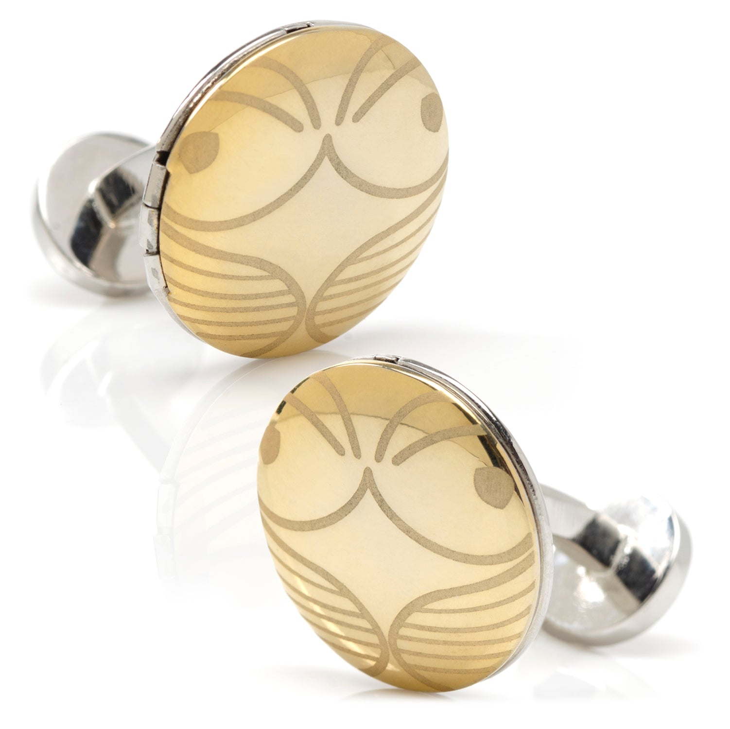 Harry Potter Golden Snitch Hidden Deathly Hallows Locket Cufflinks by Cufflinks.com