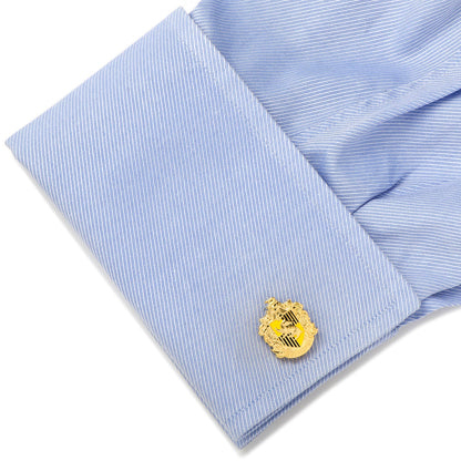 Harry Potter Hufflepuff Crest Cufflinks by Cufflinks.com