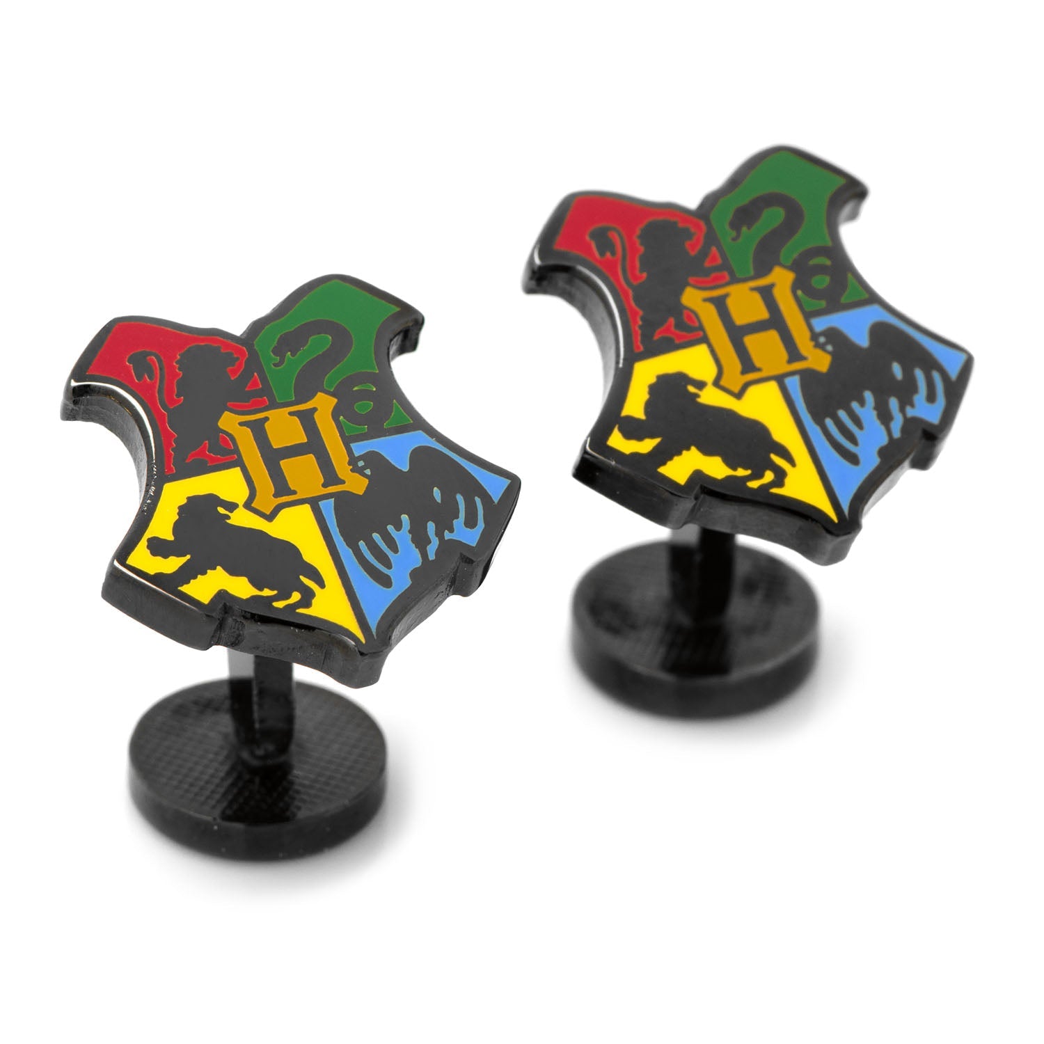 Harry Potter Hogwarts Shield Cufflinks by Cufflinks.com