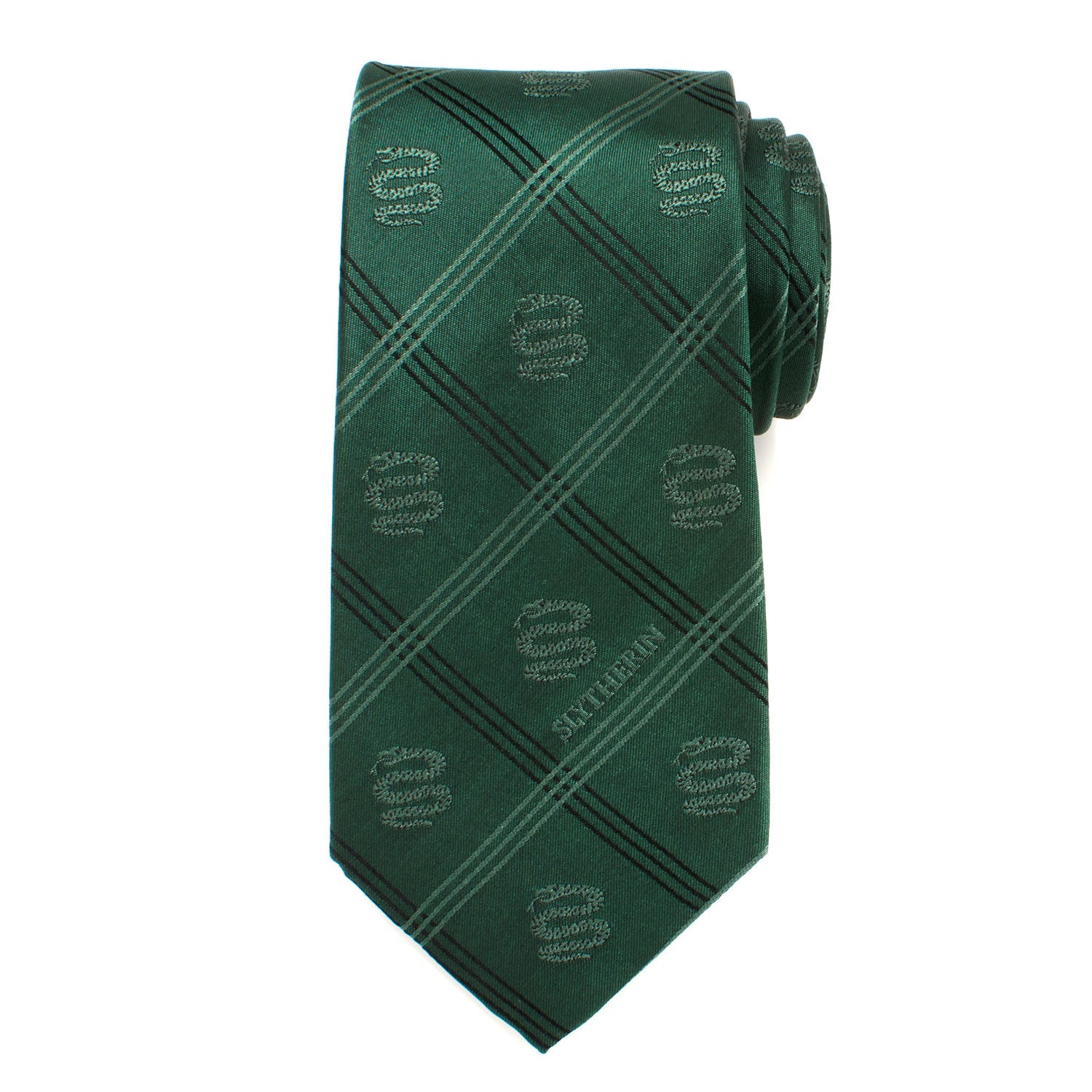 Harry Potter Slytherin Plaid Tie by Cufflinks.com