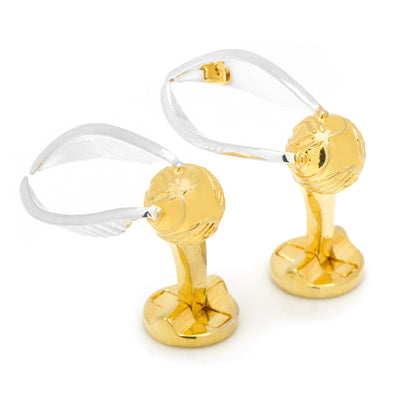 Harry Potter Golden Snitch 3D Cufflinks by Cufflinks.com