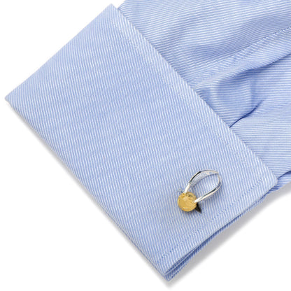 Harry Potter Golden Snitch 3D Cufflinks 