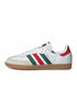 Adidas Mens Samba OG - White/Scarlet/Dark Green by Denim Exchange