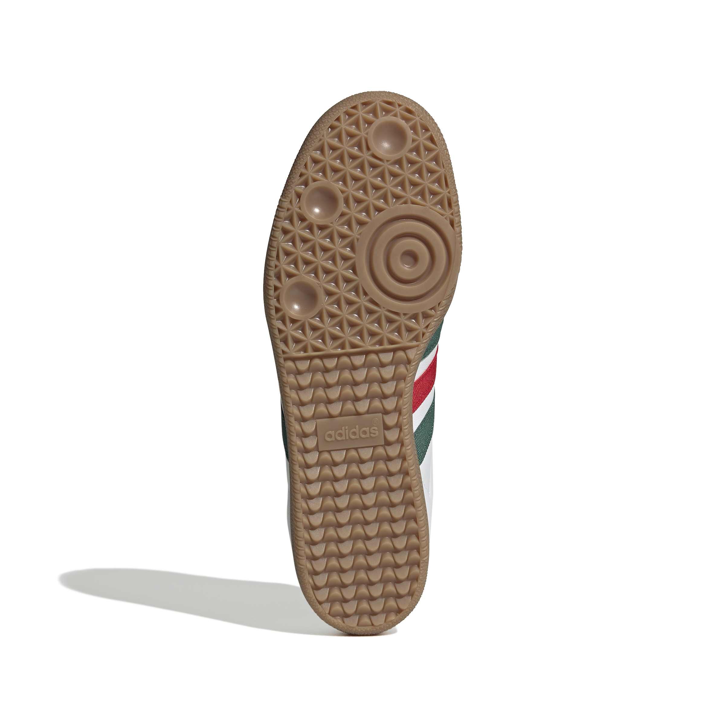 Adidas Mens Samba OG - White/Scarlet/Dark Green by Denim Exchange