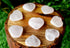 Rose Quartz Heart Crystal, Puffy Mini 1 Inch Pocket Crystal Heart  DestGlow