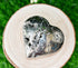 Polished Pyrite Druzy Heart Crystal, Puffy Mini 2 Inch Pocket Crystal Heart  DestGlow