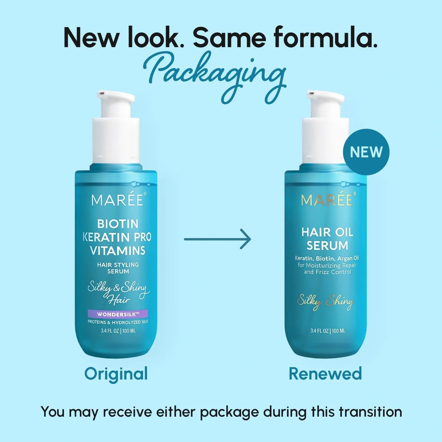 Keratin Oil Serum for Dry &amp; Damaged Hair 