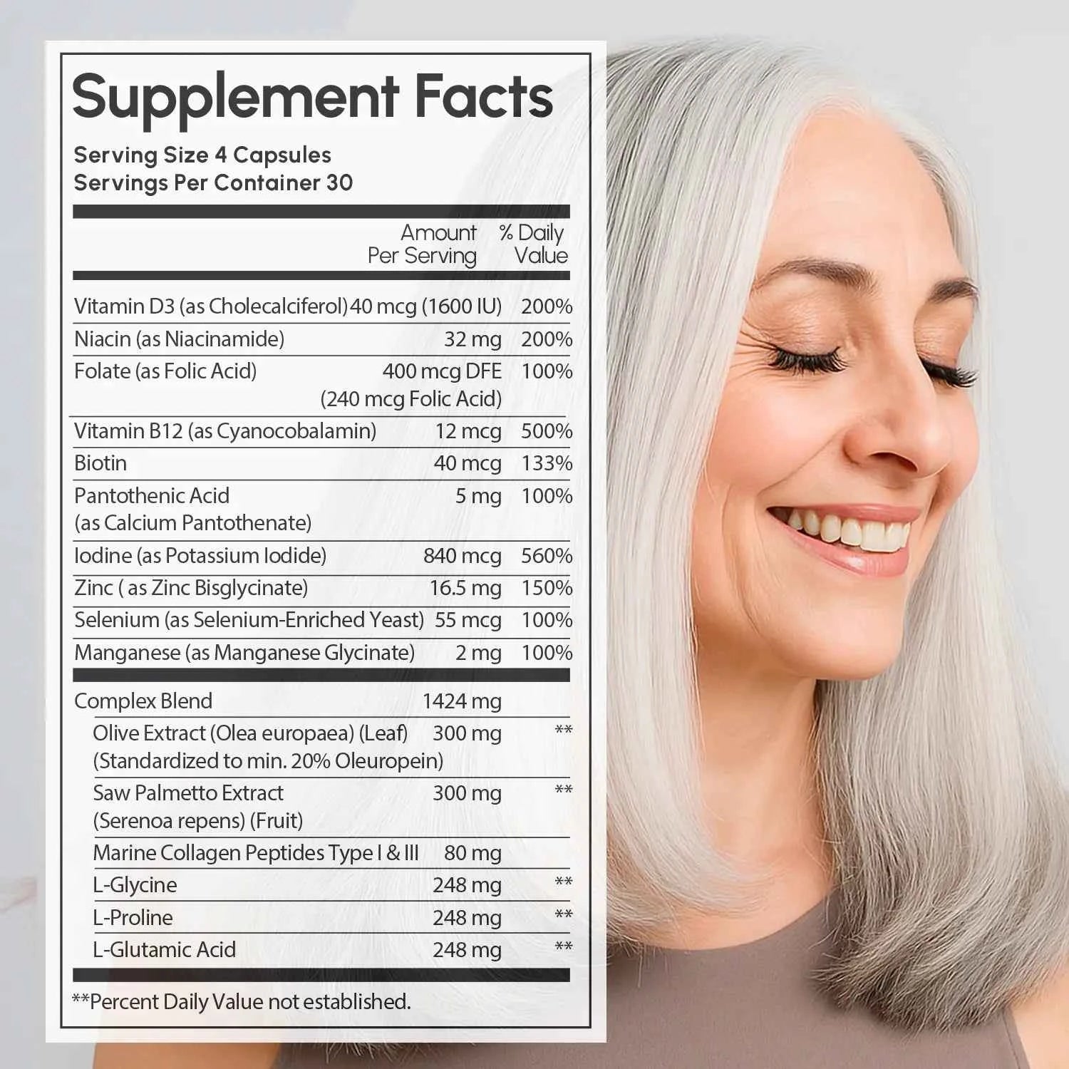 Biotin &amp; Collagen Hair Growth Complex